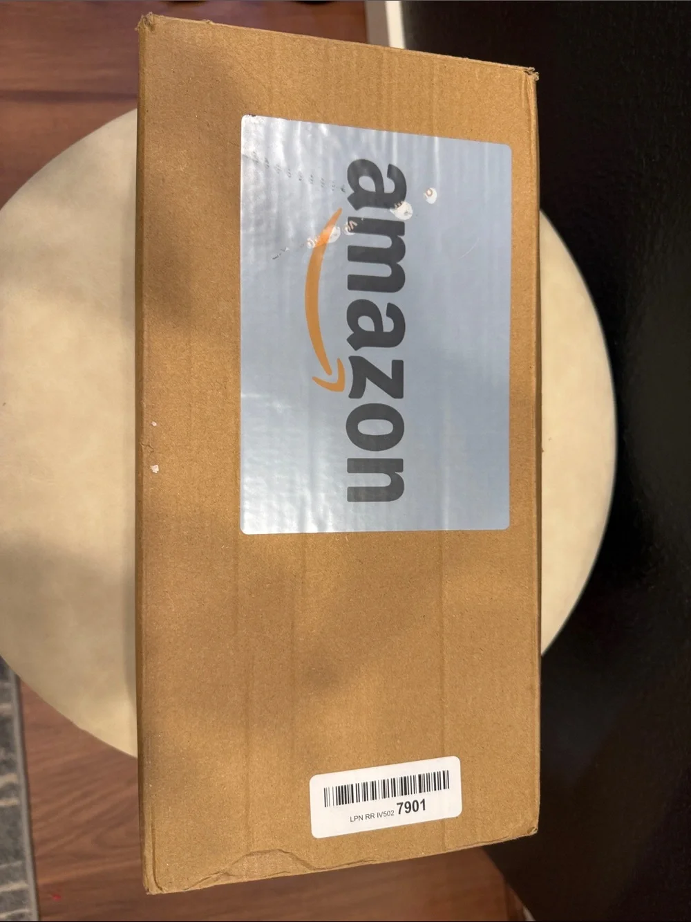 Amazon NIB Ironing Board Shelf Organizer in Black and Natural Wood